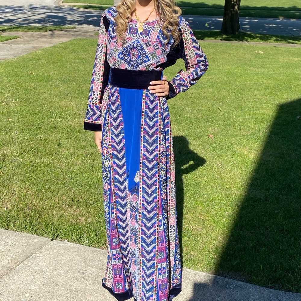 Vibrant Geometric Maxi Dress